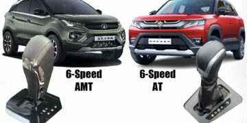 tata nexon amt vs maruti brezza at