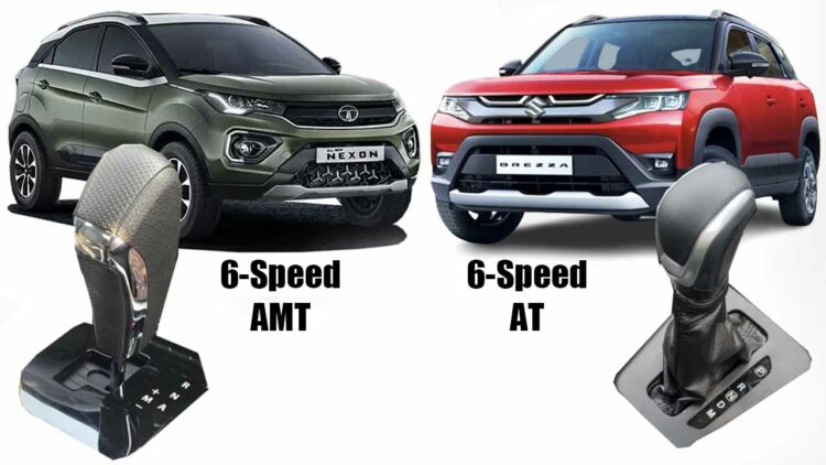 tata nexon amt vs maruti brezza at