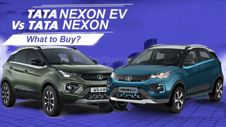 tata nexon ev vs tata nexon petrol diesel