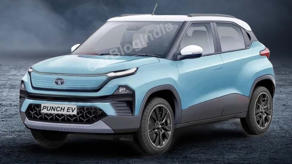 Tata Punch Ev Rendering Front Three Quarters