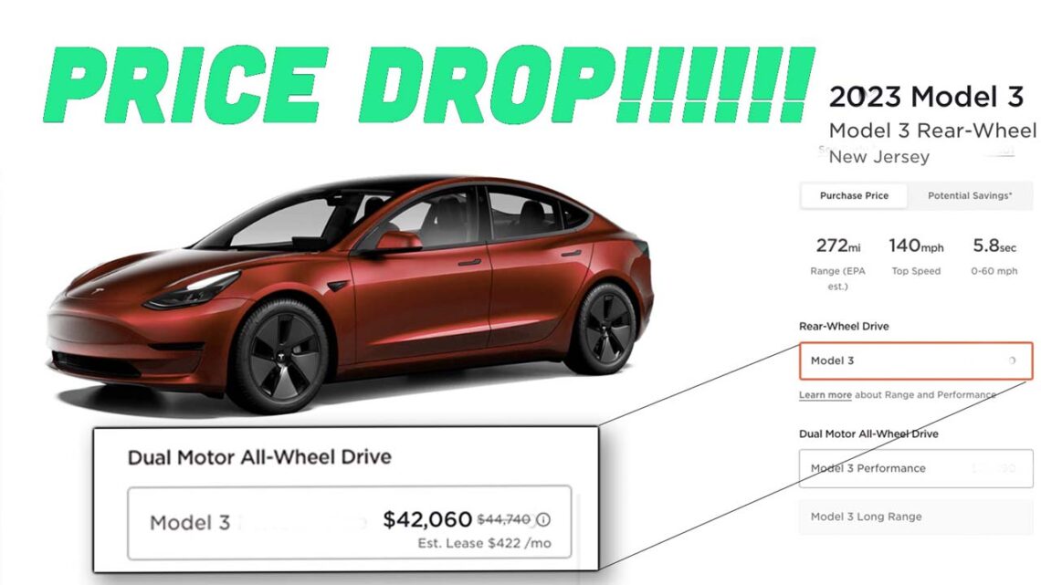 Tesla model 3 price drop usa