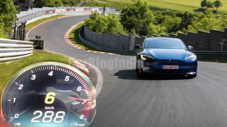 Tesla Model S Plaid Nurburgring Record Time