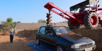 Vlogger Drills Holes Through Car