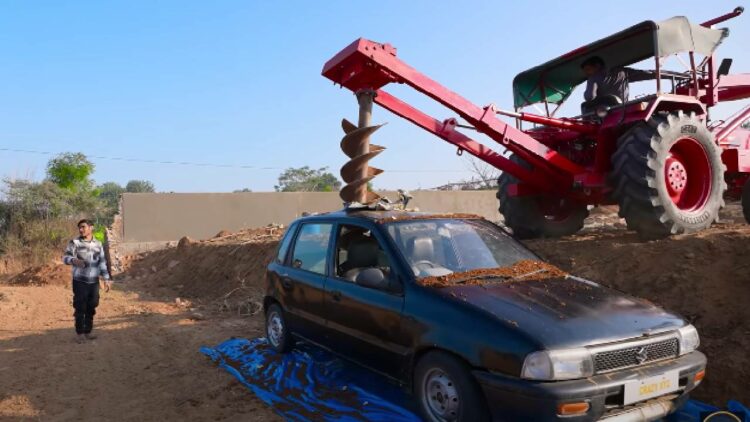 Vlogger Drills Holes Through Car