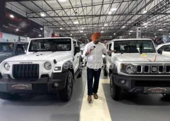 white mahindra thar maruti jimny used car market