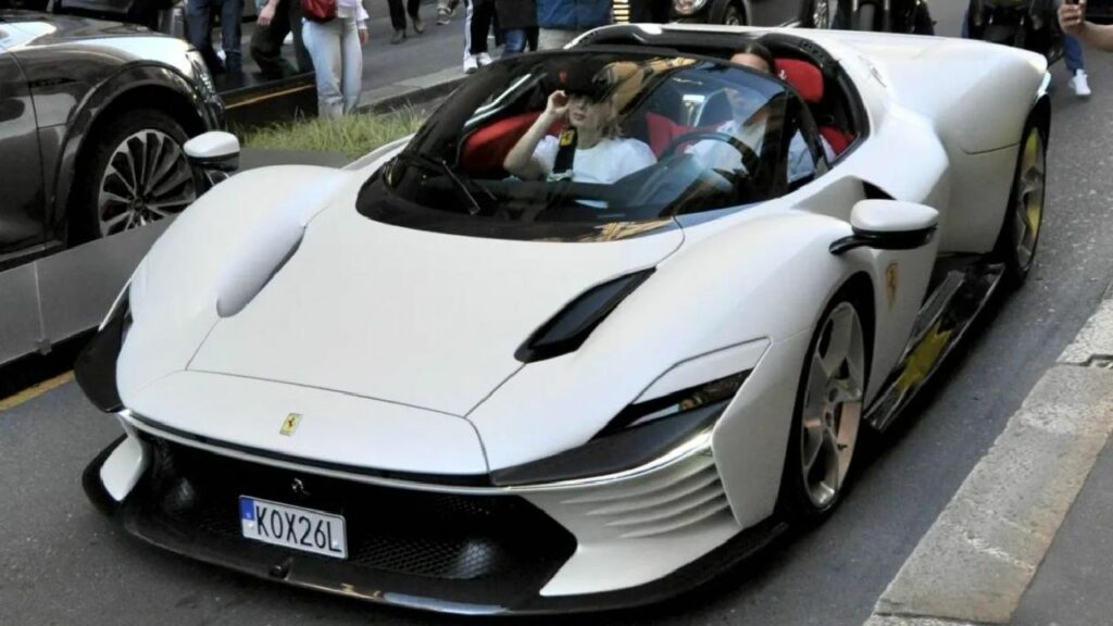 Zlatan Ibrahimovic with his Ferrari Daytona SP3