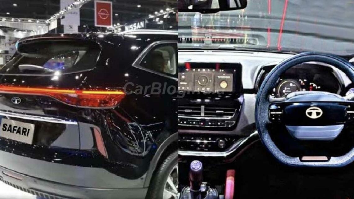 tata safari facelift 2023 interior