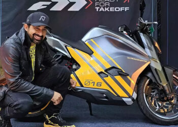 Rannvijay Singha Ultraviolette F77 Electric Bike