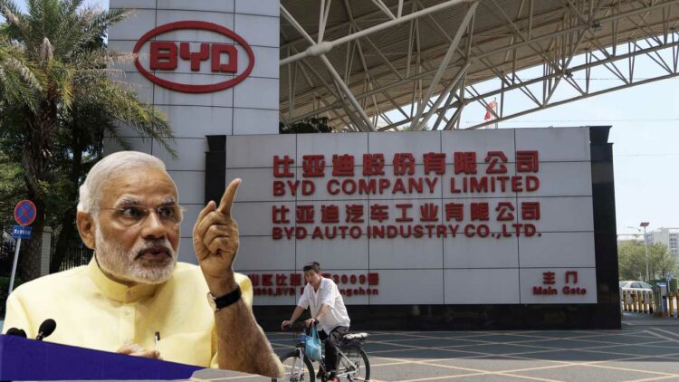 Byd Production Plant India Narendra Modi