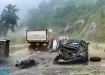 New Dashcam Footage Captures Massive Boulder Hitting Tata Harrier