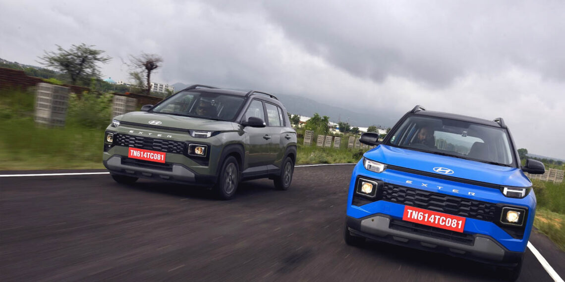 hyundai exter action shot