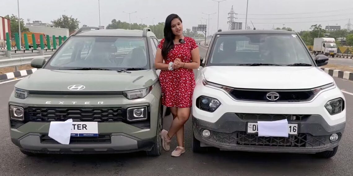 Hyundai Exter vs Tata Punch Drag Race