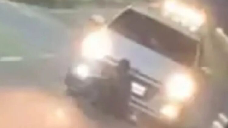 Hyundai i20 Driver Runs Over Man