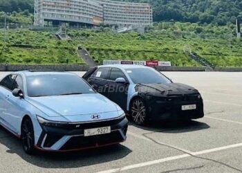 hyundai ioniq n elantra n spy image-front-three quarters nurburgring