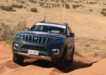 mahindra scorpio n simpson desert guiness world record