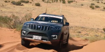 mahindra scorpio n simpson desert guiness world record