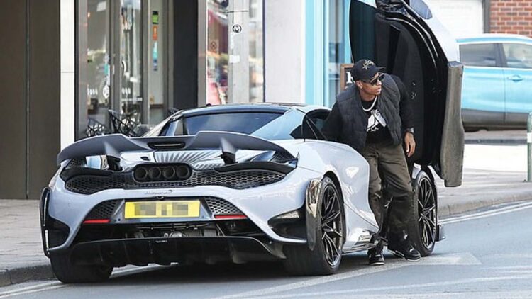 Marcus rashford mclaren 765 lt rear