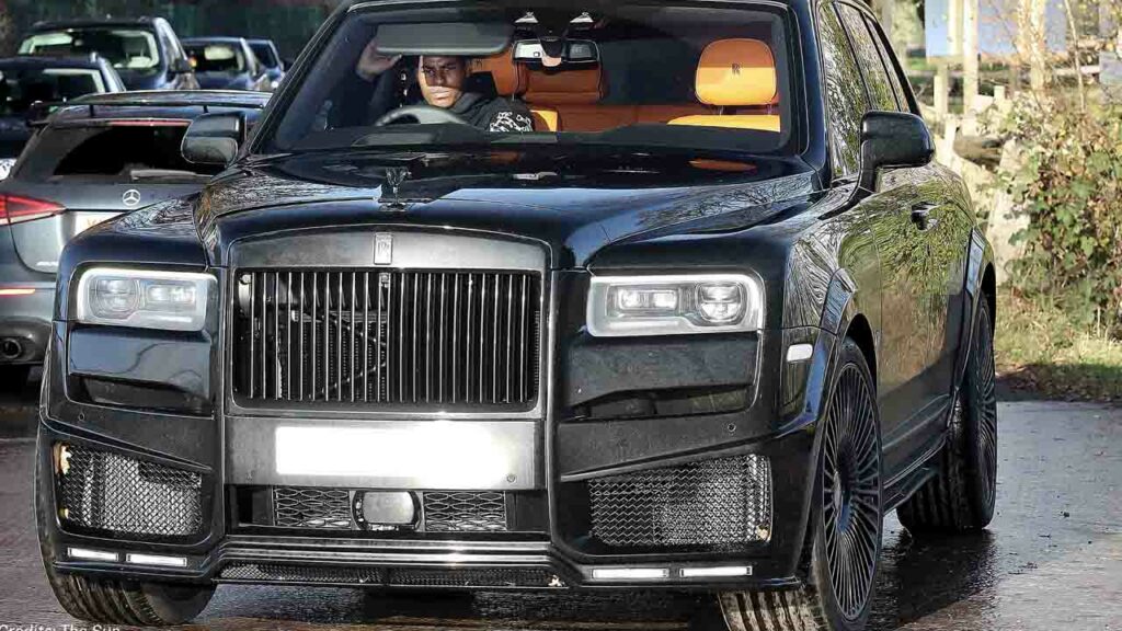 Marcus rashford rolls royce cullinan black badge