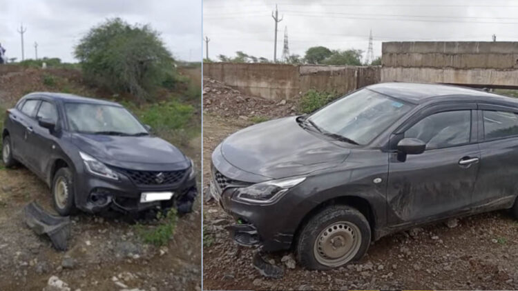 Maruti Baleno Tyre Burst