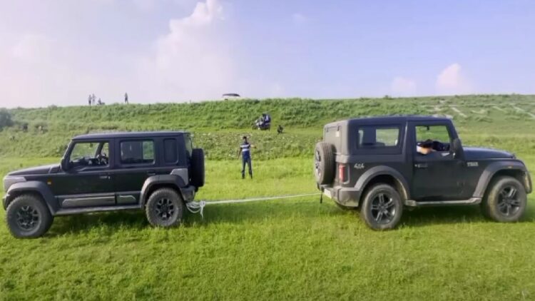 Maruti Jimny Vs Mahindra Thar Tug of War