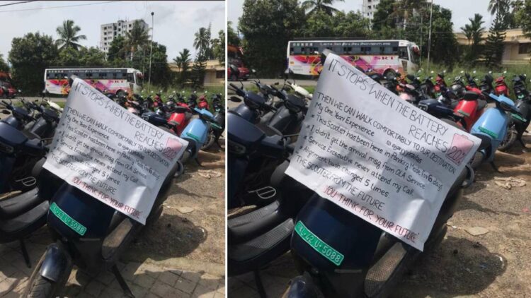 Ola customers protest at service centre