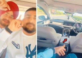 People Sit in Back Seat of Mahindra XUV700 Car Drives Itself