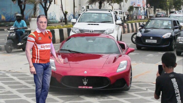 Raymond gautam singhania maserati mc20 mumbai