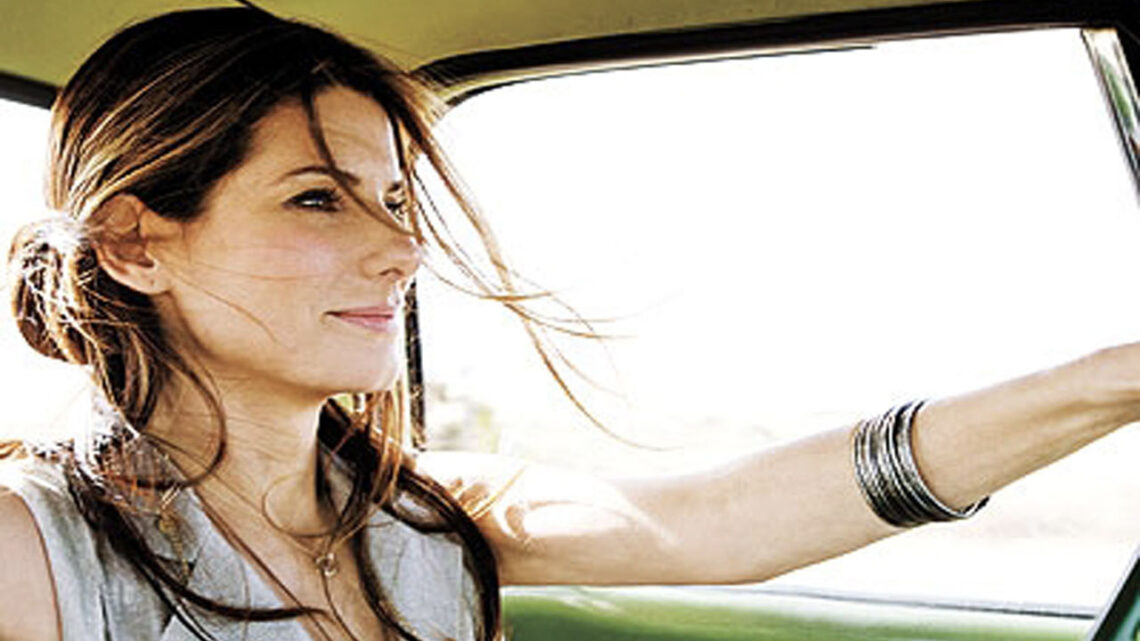 Sandra Bullock Driving Car