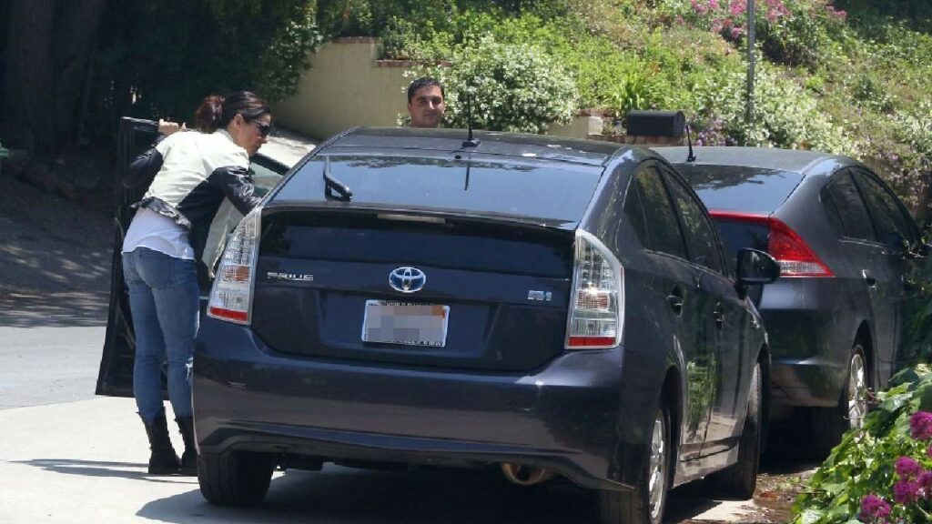 Sandra Bullock with Toyota Prius