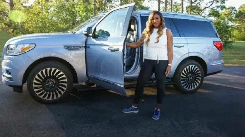 Serena Williams with Lincoln Navigator