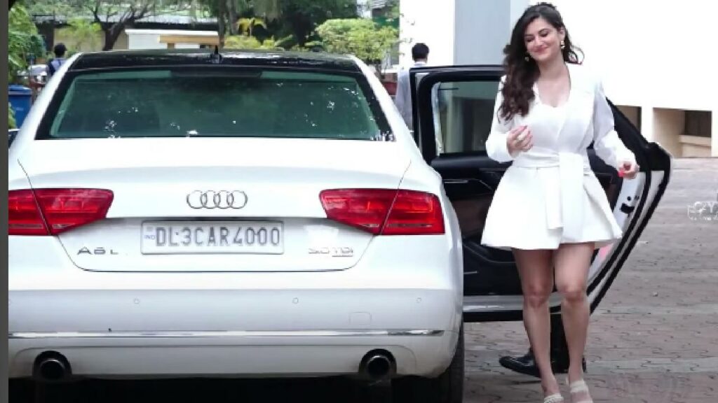 Shivaleeka Oberoi with Audi A8L