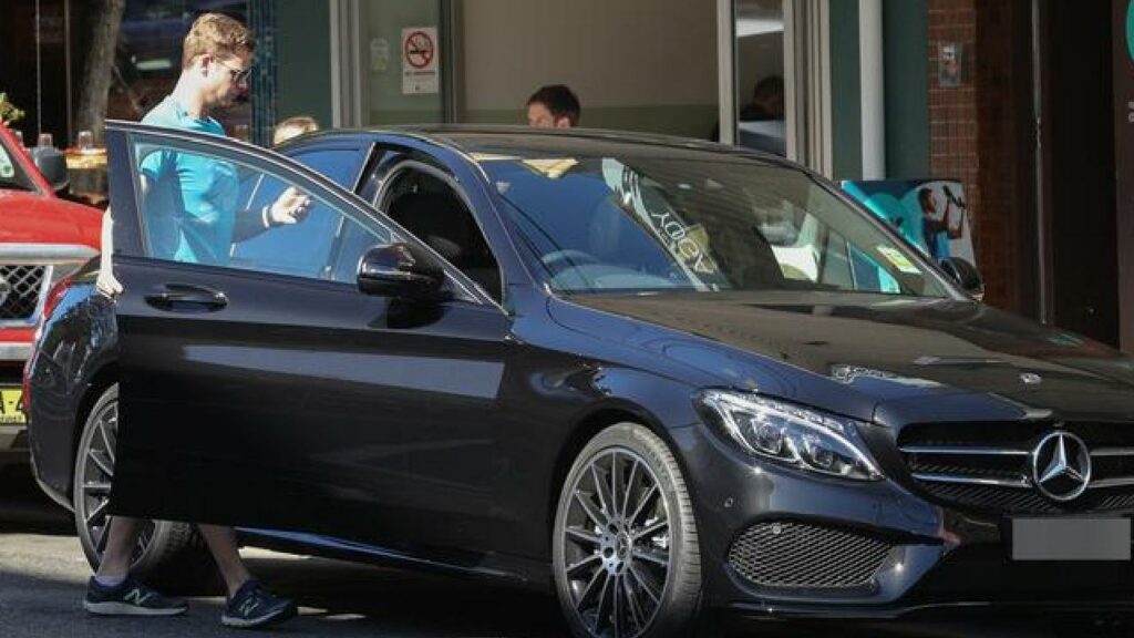 Steve Smith in His Mercedes benz C200