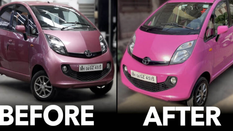 Tata Nano Restoration Before after