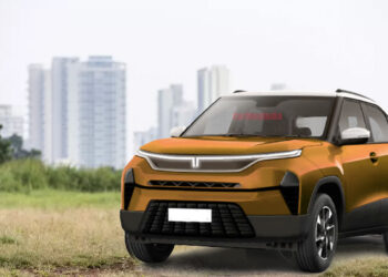 tata punch ev front three quarters rendering