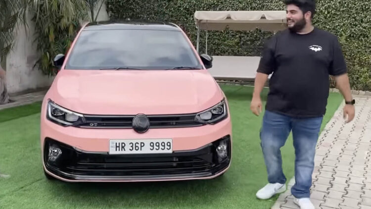 vw virtus pink wrap