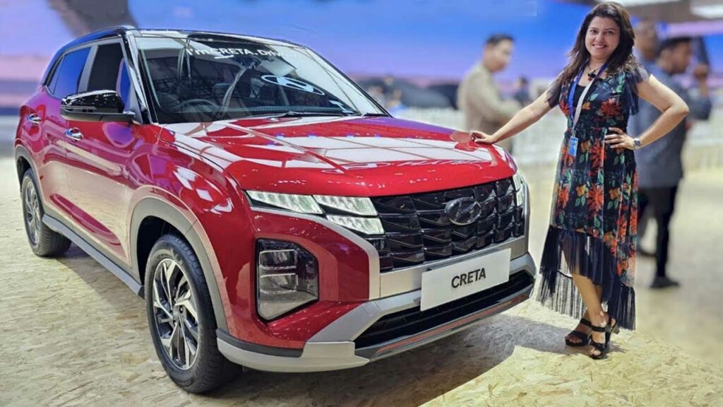 2023 Hyundai Creta Facelift Front Three Quarters