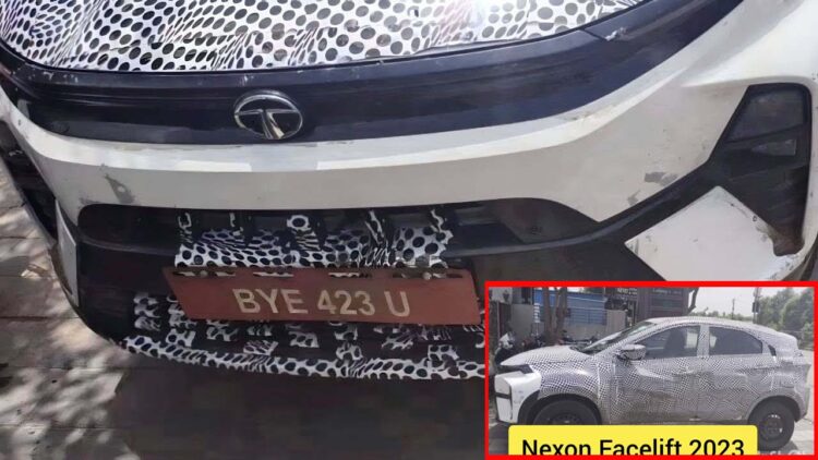Tata Nexon Facelift Front Profile Leaked