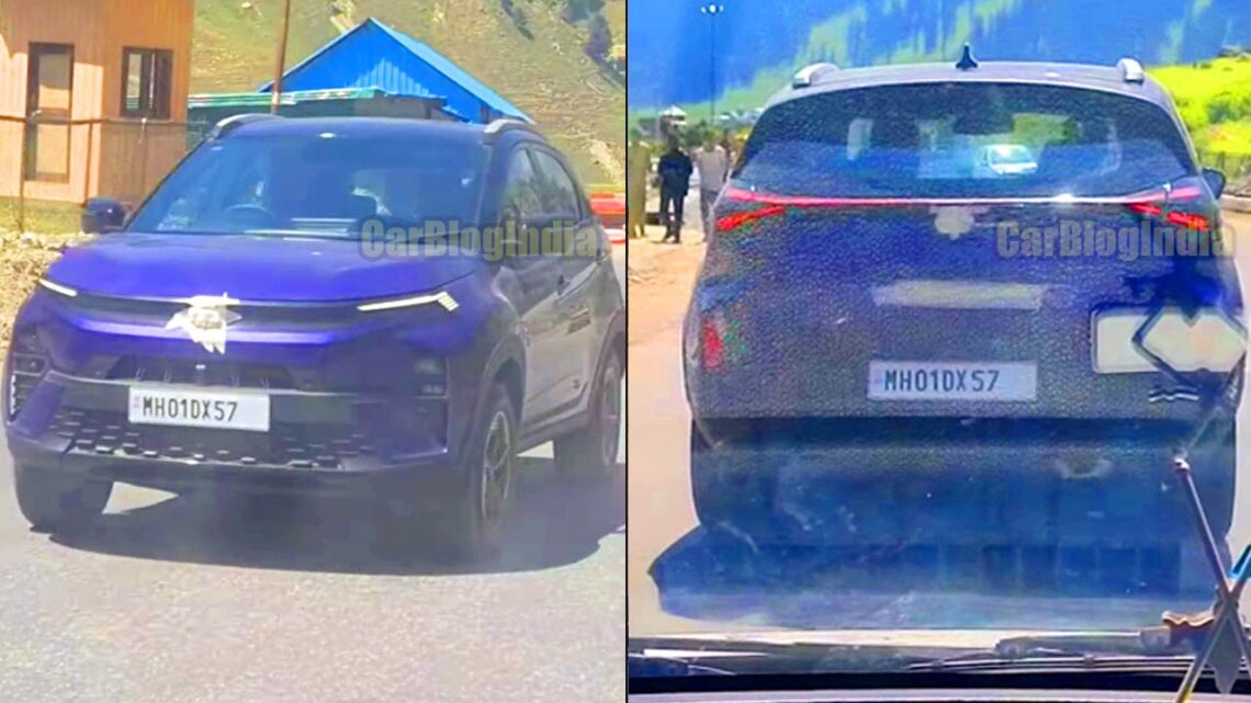 2023 tata nexon facelift front rear