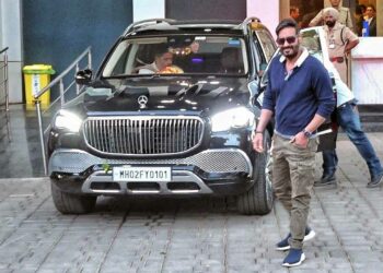 Ajay Devgn with Mercedes Maybach GLS600