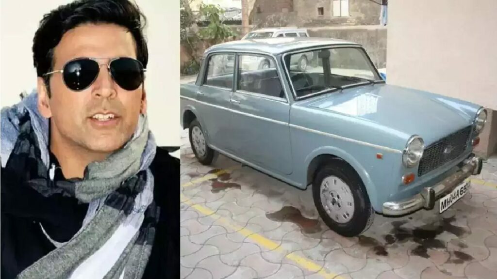 Akshay Kumar with Fiat Padmini