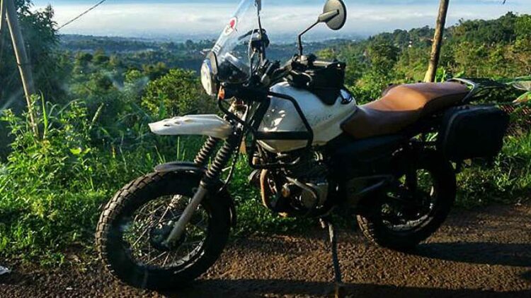 Bajaj Pulsar 150 Modified into Royal Enfield Himalayan