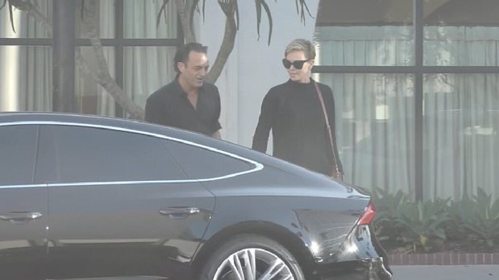 Charlize Theron with Audi S7