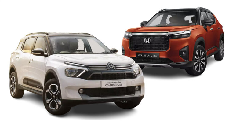 Citroen C3 Aircross Vs Honda Elevate Comparison