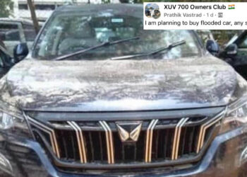 flood-affected mahindra xuv700