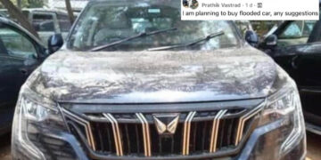 flood-affected mahindra xuv700