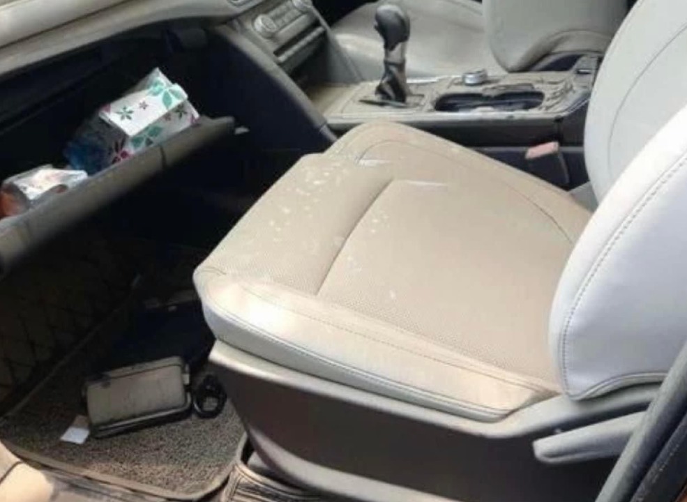 Interior of flooded Mahindra XUV700