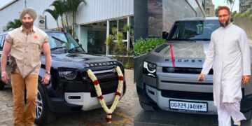Indian Politicians Land Rover Defender