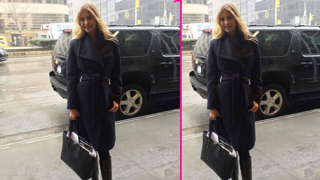 Ivanka Trump with her Chevrolet Suburban