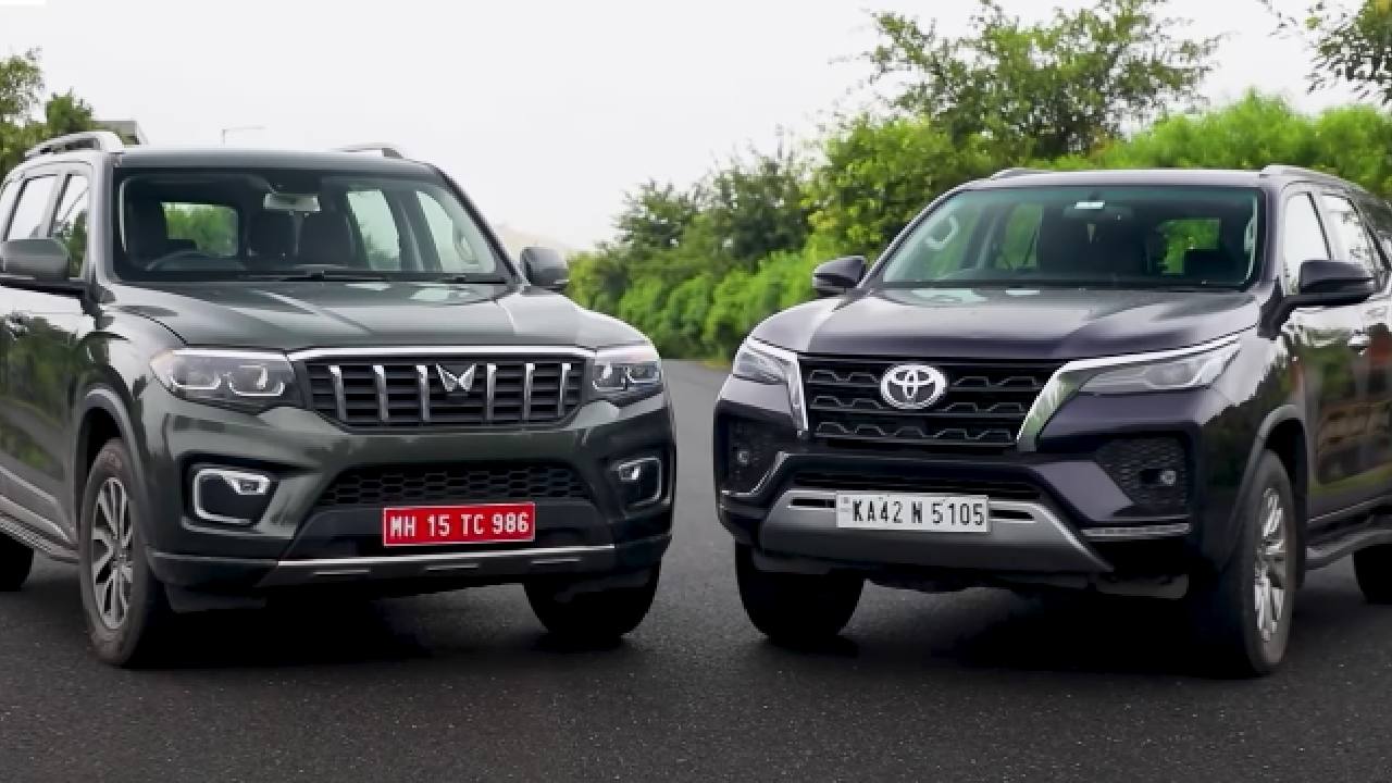 Mahindra Scorpio N vs Toyota Fortuner drag race