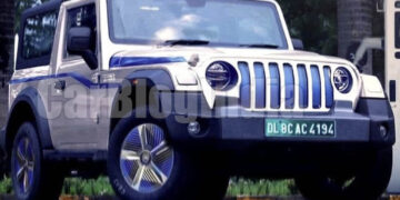 mahindra thar ev front three quarters